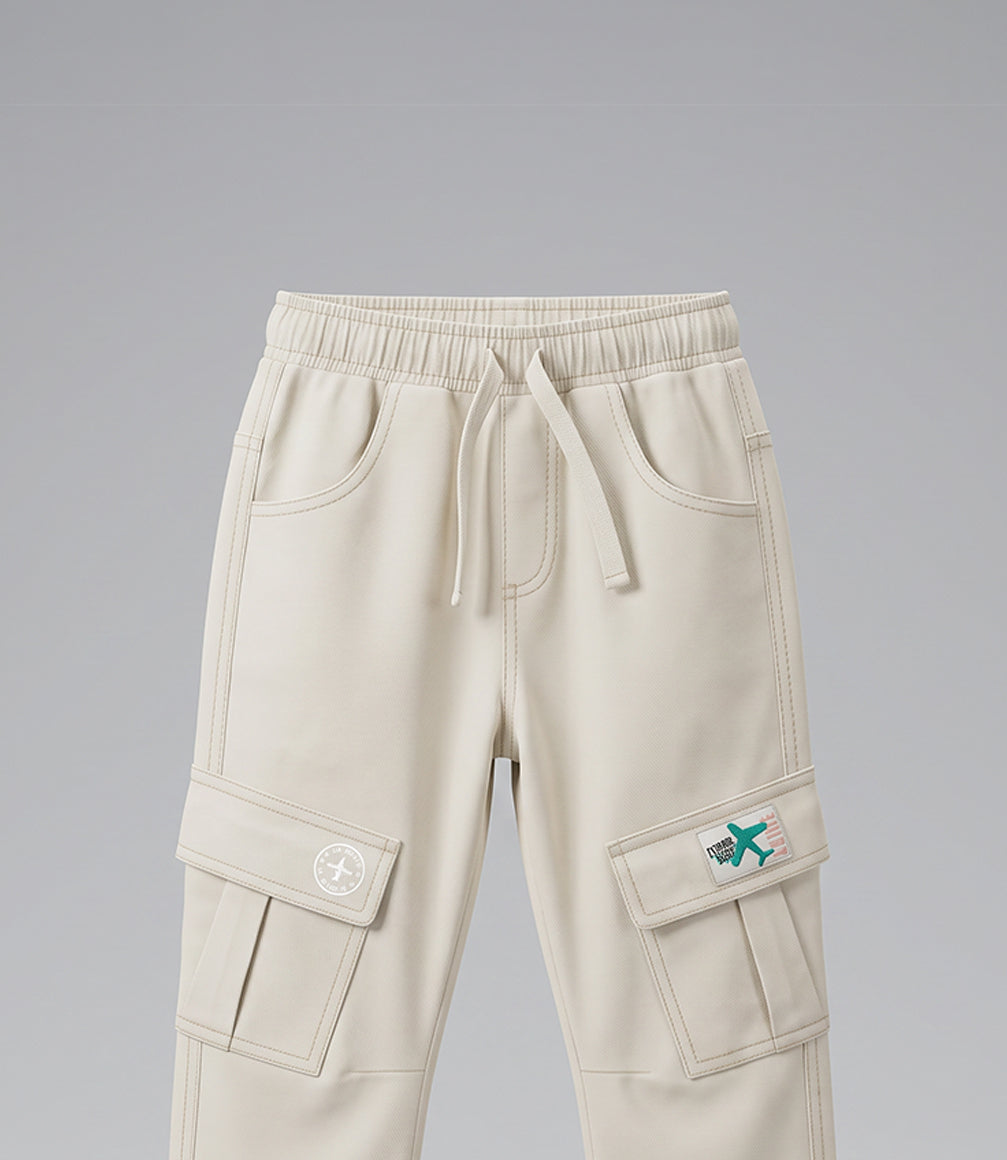 Pantalón bebé niño cargo 6 meses / Beige