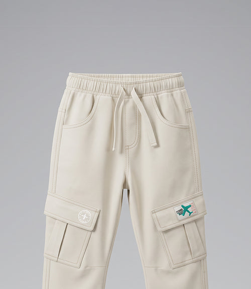 Pantalón bebé niño cargo 6 meses / Beige