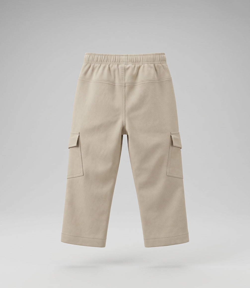 Pantalón bebé niño cargo 6 meses / Beige