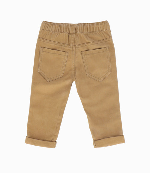 Pantalón bebé niño básico 6 meses / Beige