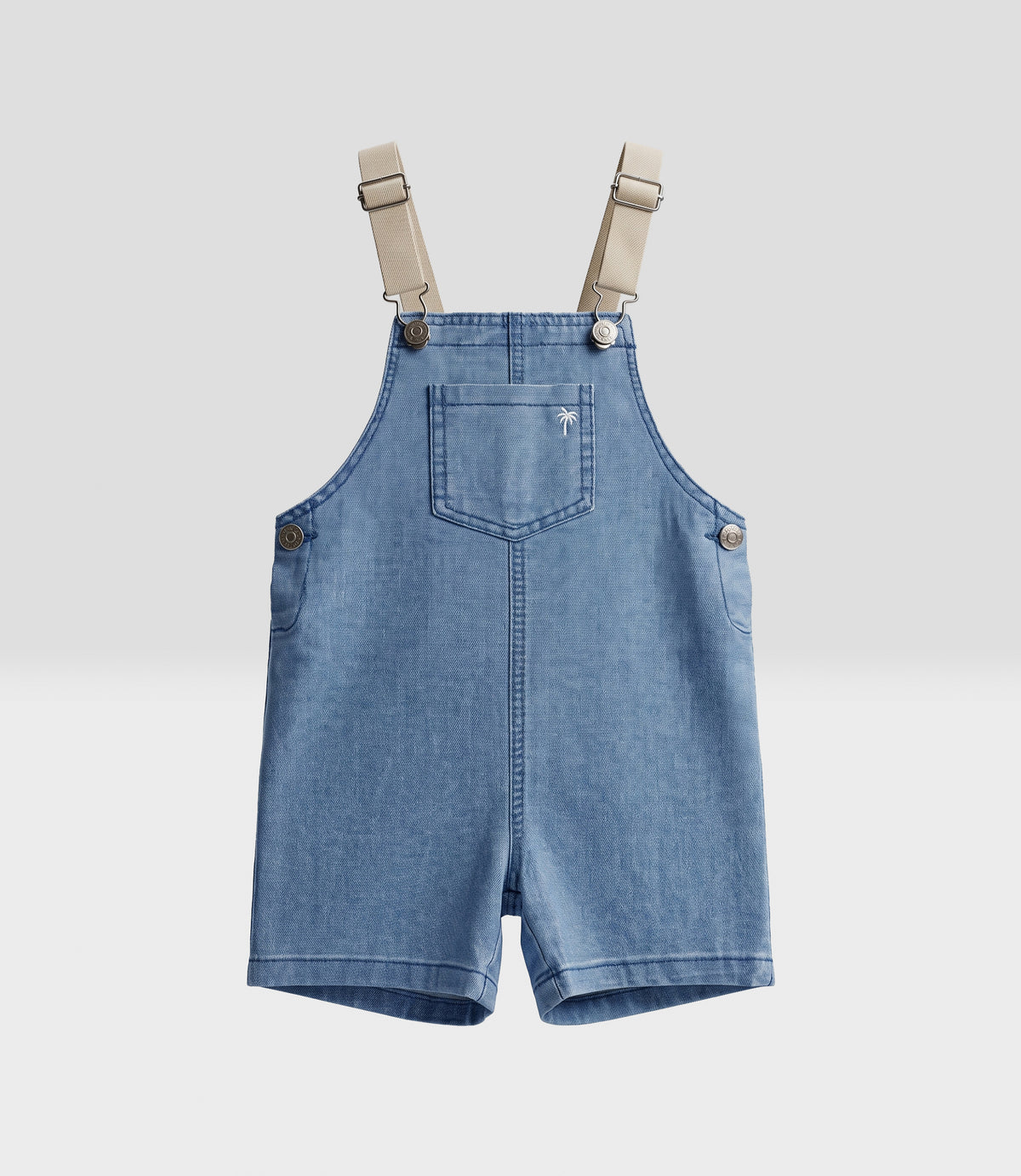 Jardinera bebé niño denim 6 meses / Celeste