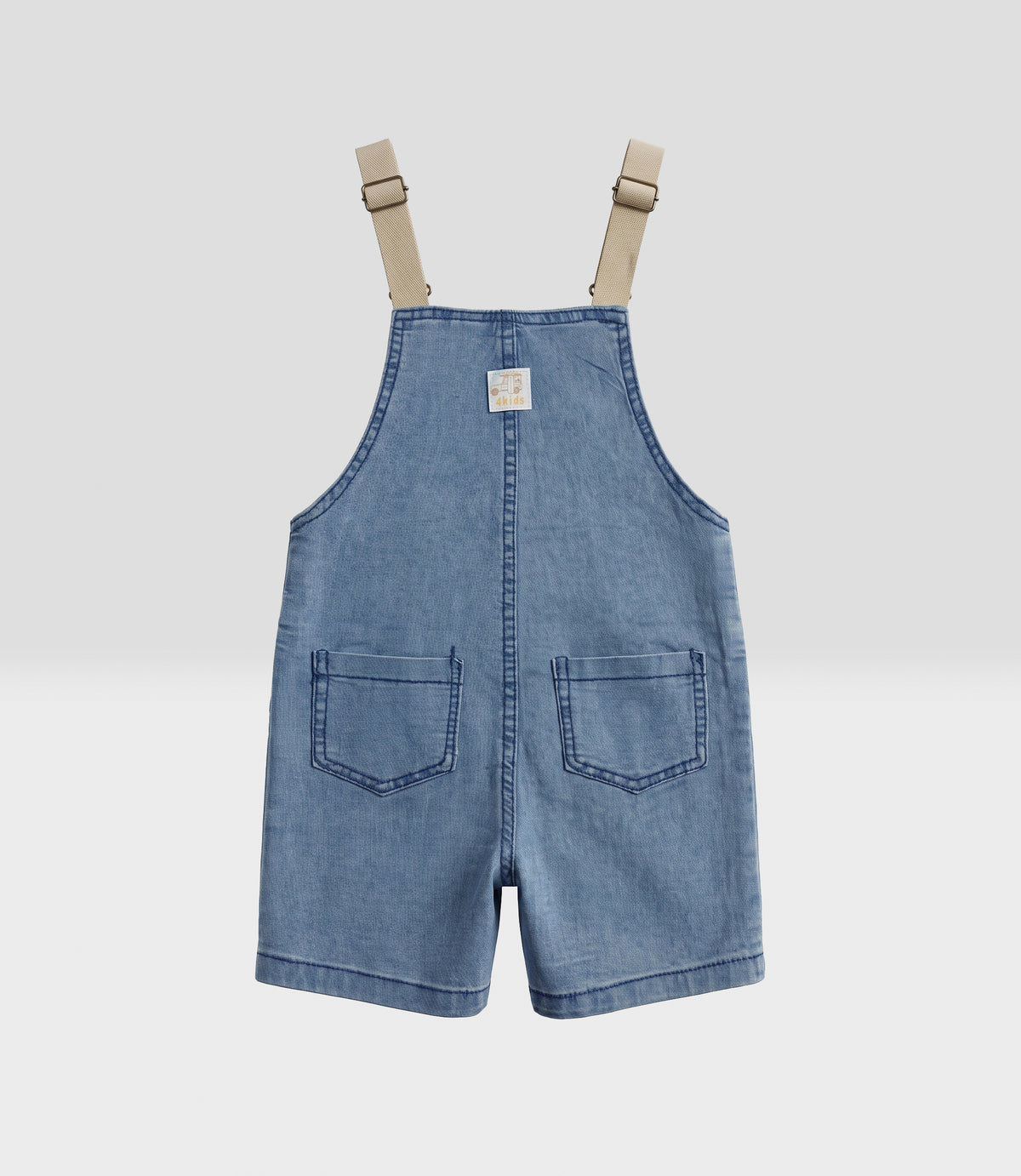Jardinera bebé niño denim 6 meses / Celeste