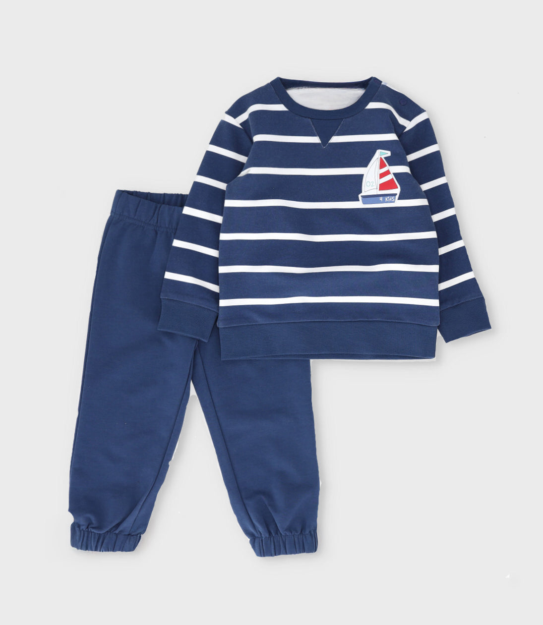 Buzo bebé niño con rayas 6 meses / Azul