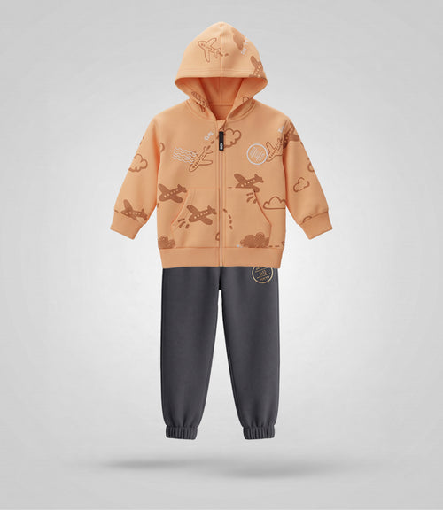 Buzo bebé niño con diseño 6 meses / Naranjo