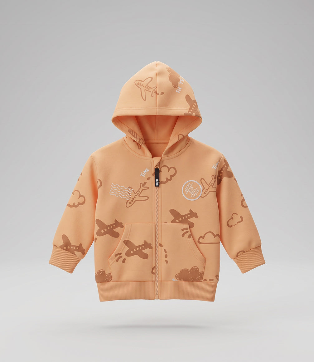 Buzo bebé niño con diseño 6 meses / Naranjo