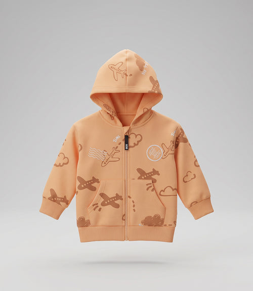 Buzo bebé niño con diseño 6 meses / Naranjo