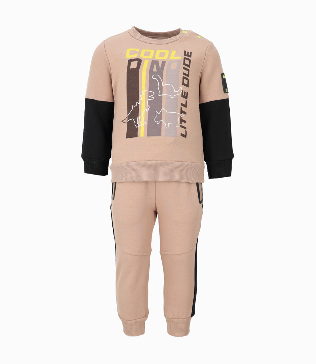 Buzo bebé niño cool dino 6 meses / Beige