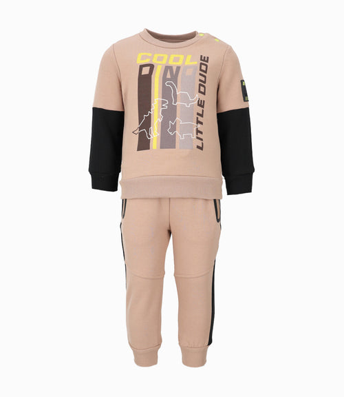 Buzo bebé niño cool dino 6 meses / Beige