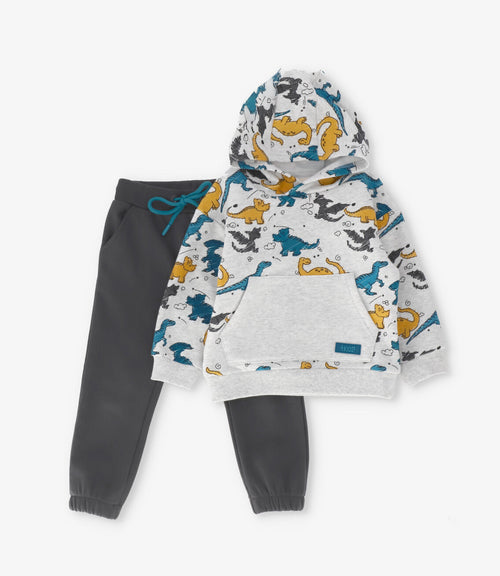 Buzo bebé niño con dinosaurios 6 meses / Gris