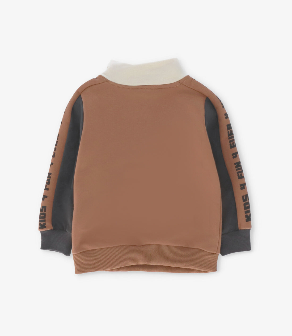 Buzo bebé niño medio cierre 6 meses / Café