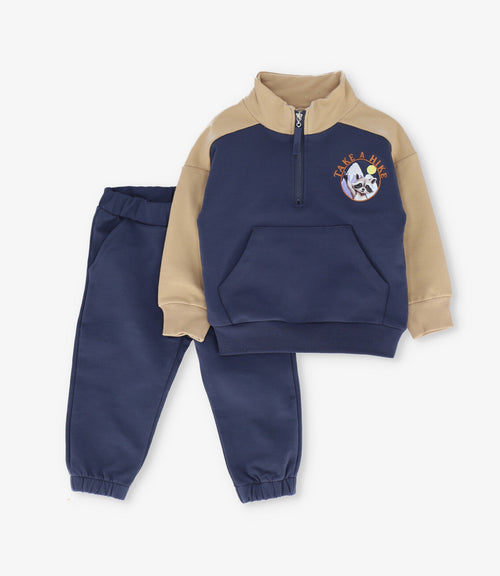 Buzo bebé niño montaña 6 meses / Azul Marino