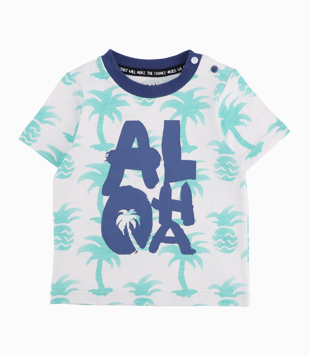 Conjunto Bebé Niño Estampado Turquesa 3 meses / Turquesa