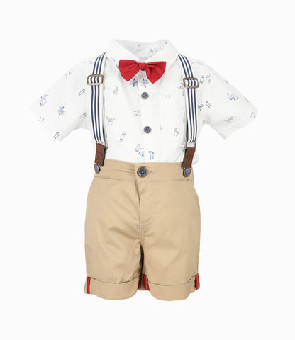 Conjunto bebé niño con suspensores