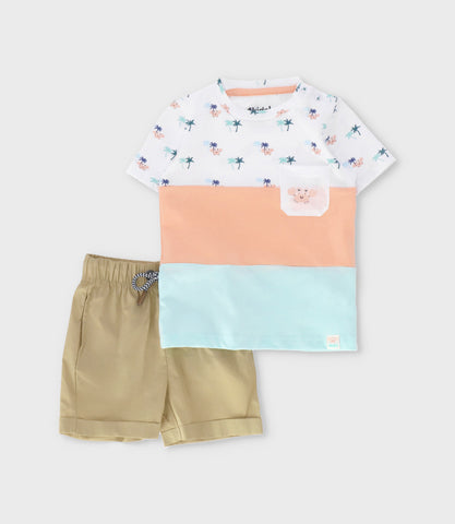 Conjunto bebé niño con palmeras