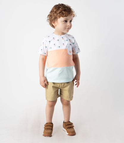 Conjunto bebé niño con palmeras