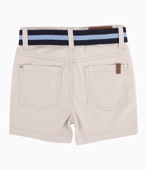 Bermuda Bebé Niño Con Cinturón Beige 3 meses / Beige