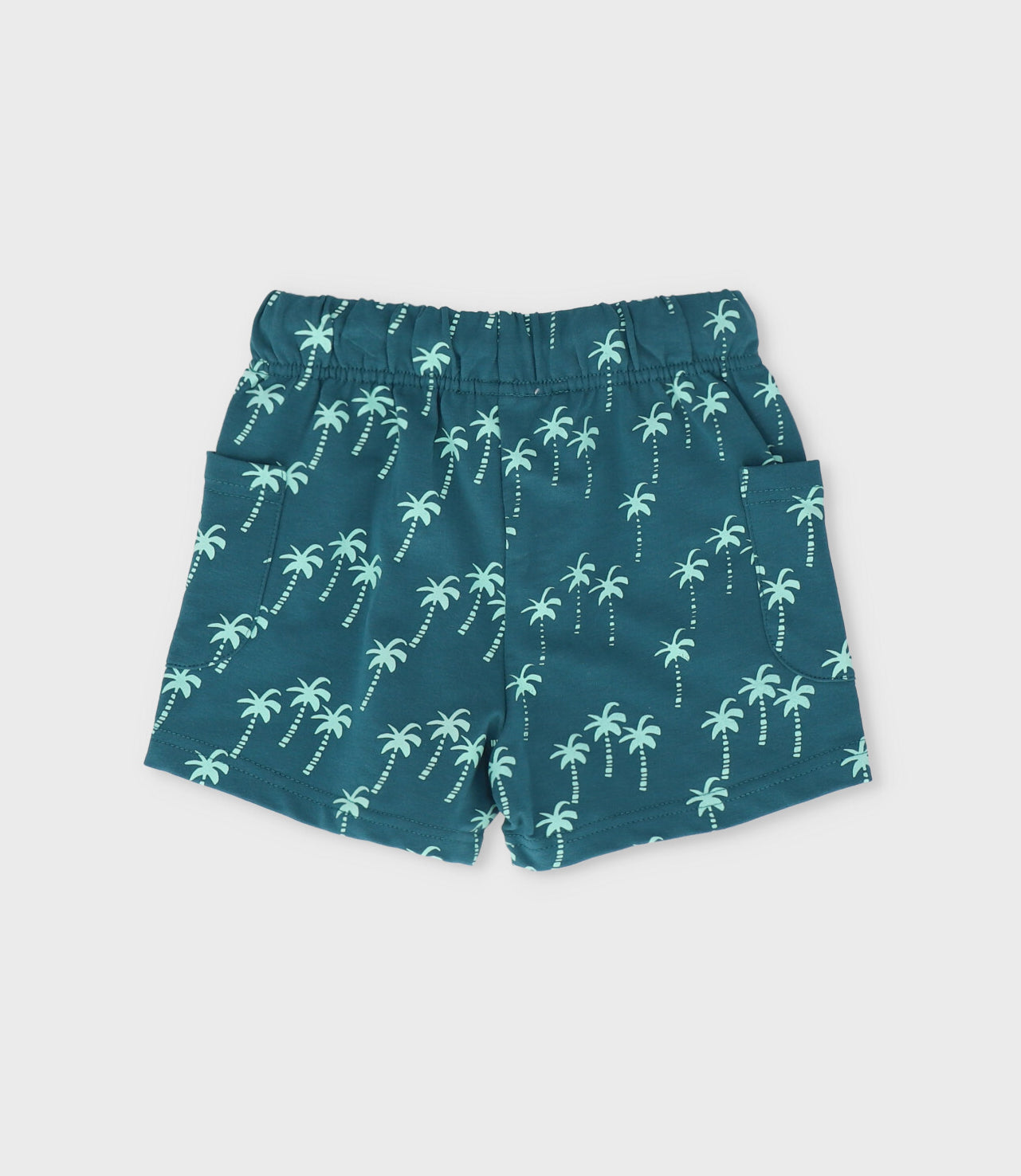 Bermuda bebé niño con palmeras 6 meses / Verde