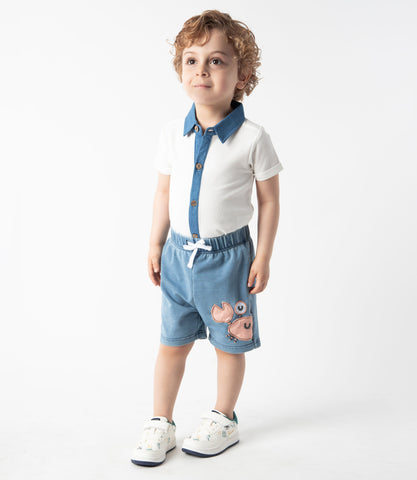 Bermuda bebé niño denim