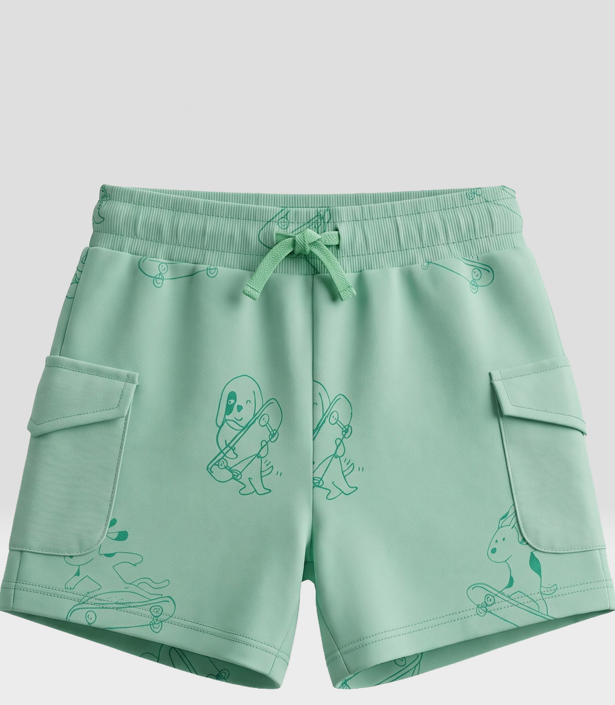 Bermuda bebé niño cargo 6 meses / Menta