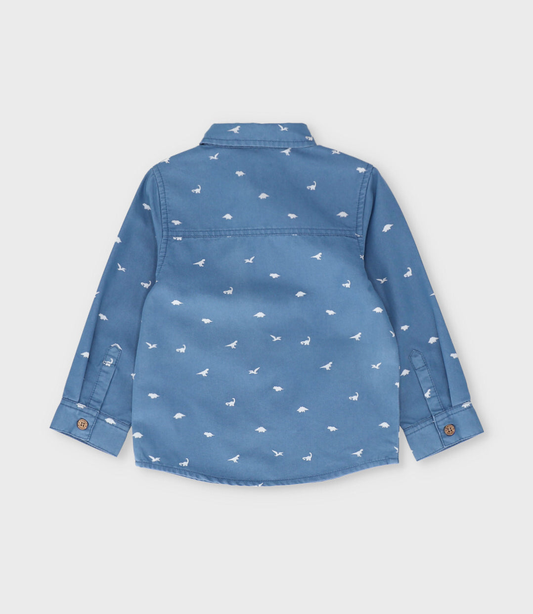 Camisa bebé niño denim 6 meses / Celeste