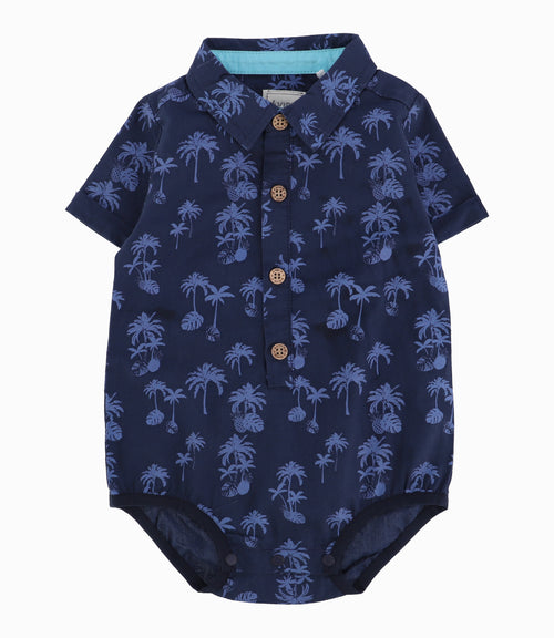 Camisa Bebé Niño Con Diseño Azul Marino 6 meses / Azul Marino