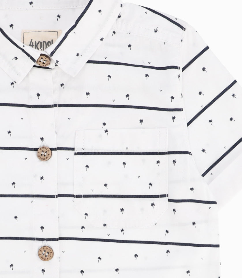 Camisa Bebé Niño Con Diseño Blanco 3 meses / Blanco