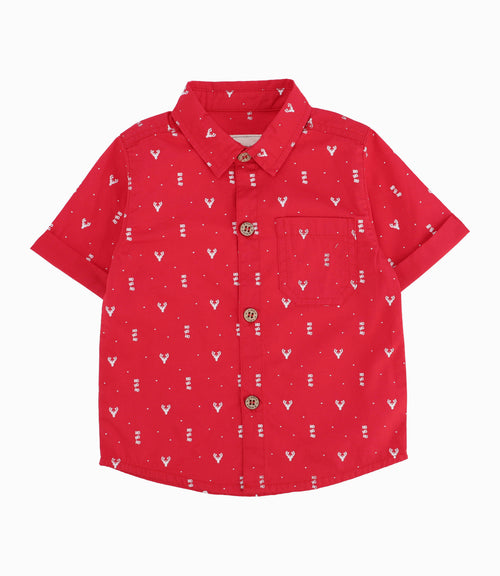 Camisa Bebé Niño Con Diseño Rojo 3 meses / Rojo