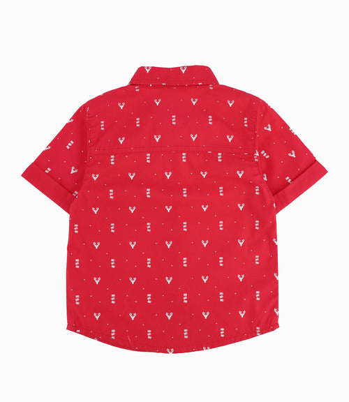 Camisa Bebé Niño Con Diseño Rojo 3 meses / Rojo