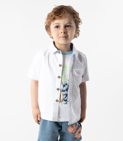 Camisa bebé niño básica