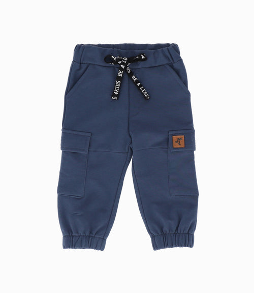 Pantalón buzo bebé niño jogger 6 meses / Azul