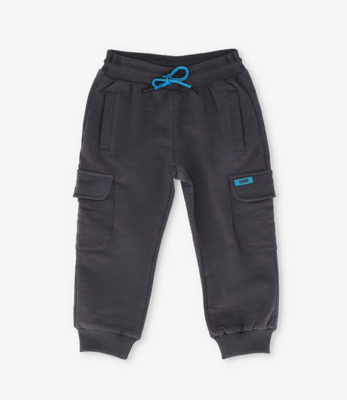 Pantalón de buzo bebé niño jogger 6 meses / Gris