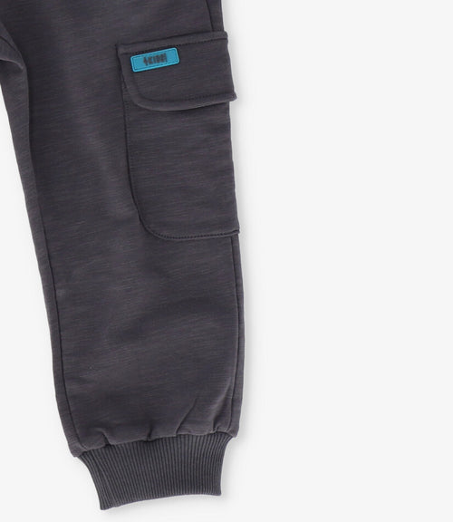 Pantalón de buzo bebé niño jogger 6 meses / Gris