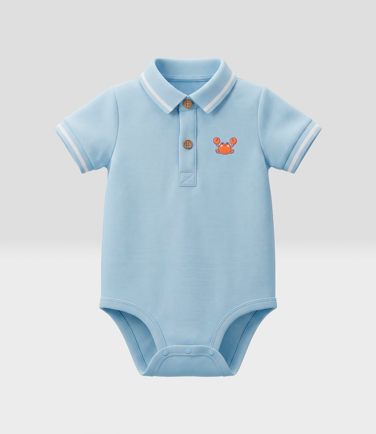 Body recién nacido con cuello 0 meses / Celeste