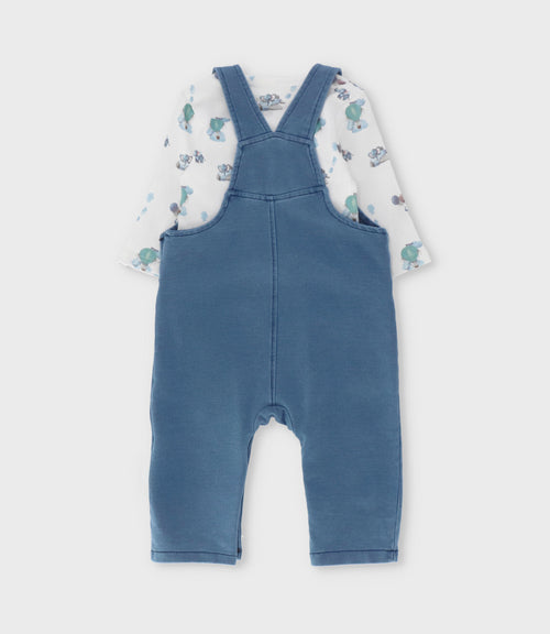 Jardinera recién nacido con body 0 meses / Azul