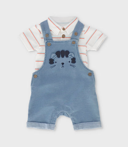 Jardinera recién nacido denim