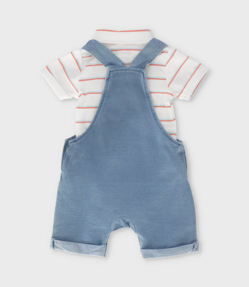 Jardinera recién nacido denim 0 meses / Azul Marino