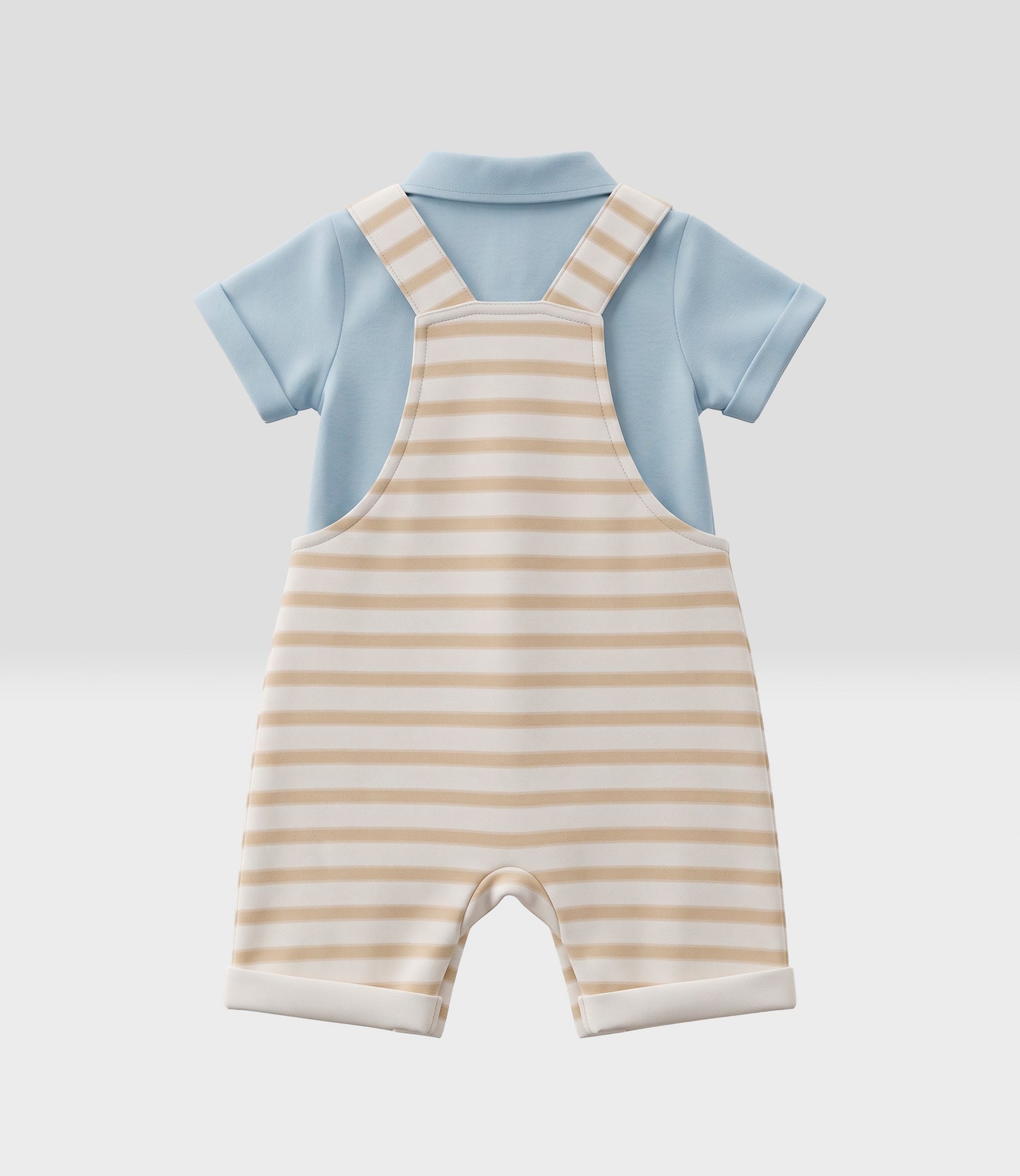 Jardinera recién nacido con body 0 meses / Beige