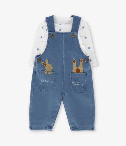 Jardinera recién nacido con body