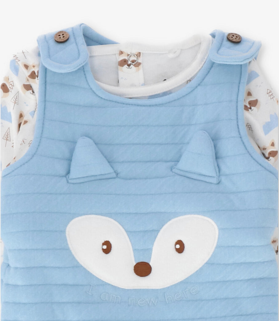 Jardinera recién nacido con diseño 0 meses / Celeste