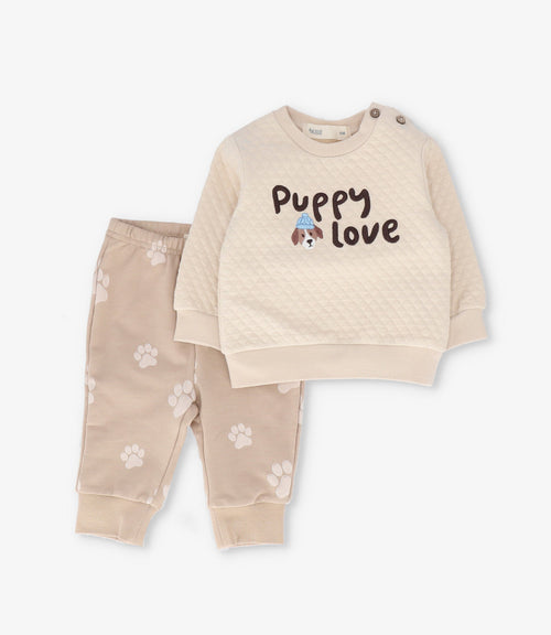 Buzo recién nacido puppy love 0 meses / Beige