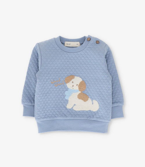 Buzo recién nacido con perrito 0 meses / Celeste