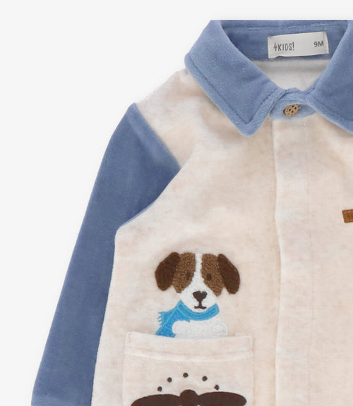 Enterito recién nacido con perrito 0 meses / Celeste