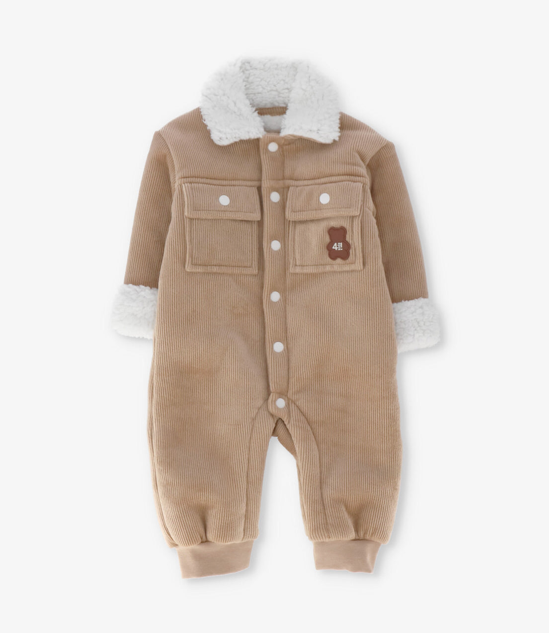 Enterito recién nacido sherpa 0 meses / Beige