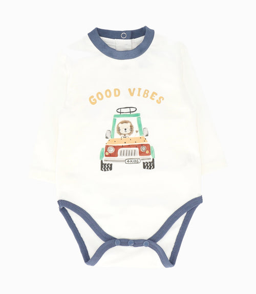 Conjunto recién nacido good vibes 0 meses / Azul