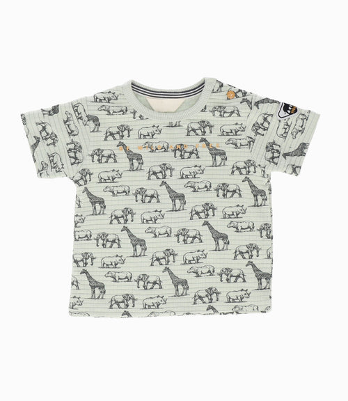 Conjunto recien nacido con estampado 0 meses / Blanco