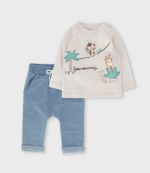 Conjunto recién nacido wild 0 meses / Beige