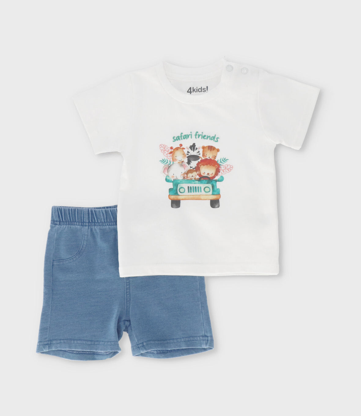 Conjunto recién nacido safari 0 meses / Blanco