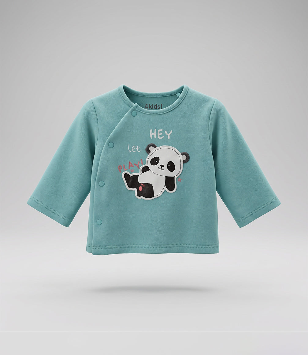 Conjunto recién nacido con panda 0 meses / Menta