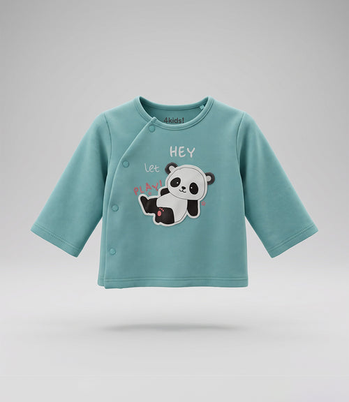 Conjunto recién nacido con panda 0 meses / Menta