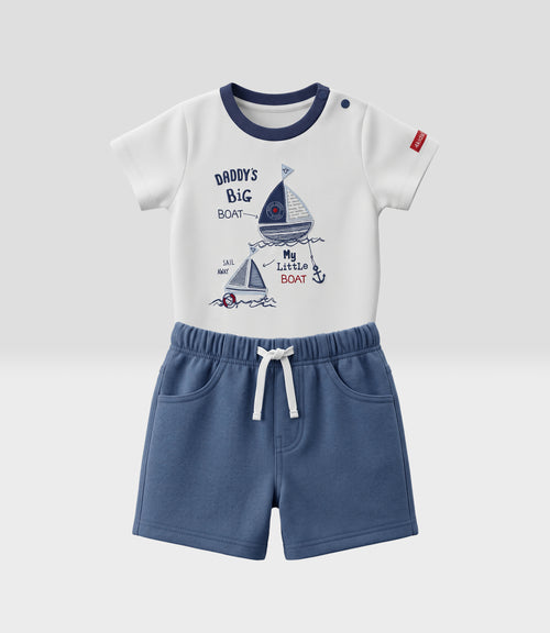 Conjunto recién nacido boat 0 meses / Azul